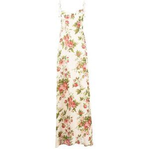 NWT Reformation Melita in Jardin Floral Tie Strap Georgette Maxi Dress 6